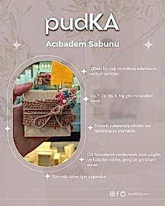 pudKA Acı Badem Sabunu, Doğal ve El Yapımı