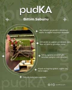 pudKA Bıttım Sabunu, %100 Doğal, Bitkisel ve El Yapımı