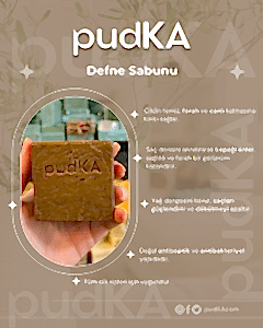 pudKA Defne Sabunu Doğal ve El Yapımı (Özel Hatay Premium Serisi)