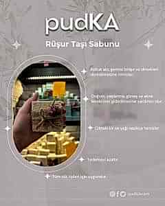 pudKA Zeytinyağlı Ruşur Taşı Sabunu, Doğal ve El Yapımı