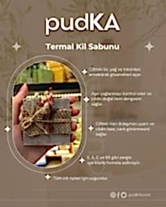 pudKA Termal Kil Sabunu, Doğal ve El Yapımı