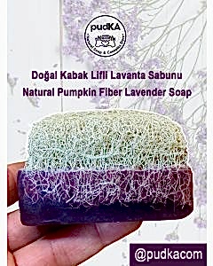 pudKA Doğal Kabak Lifli Lavanta Sabunu